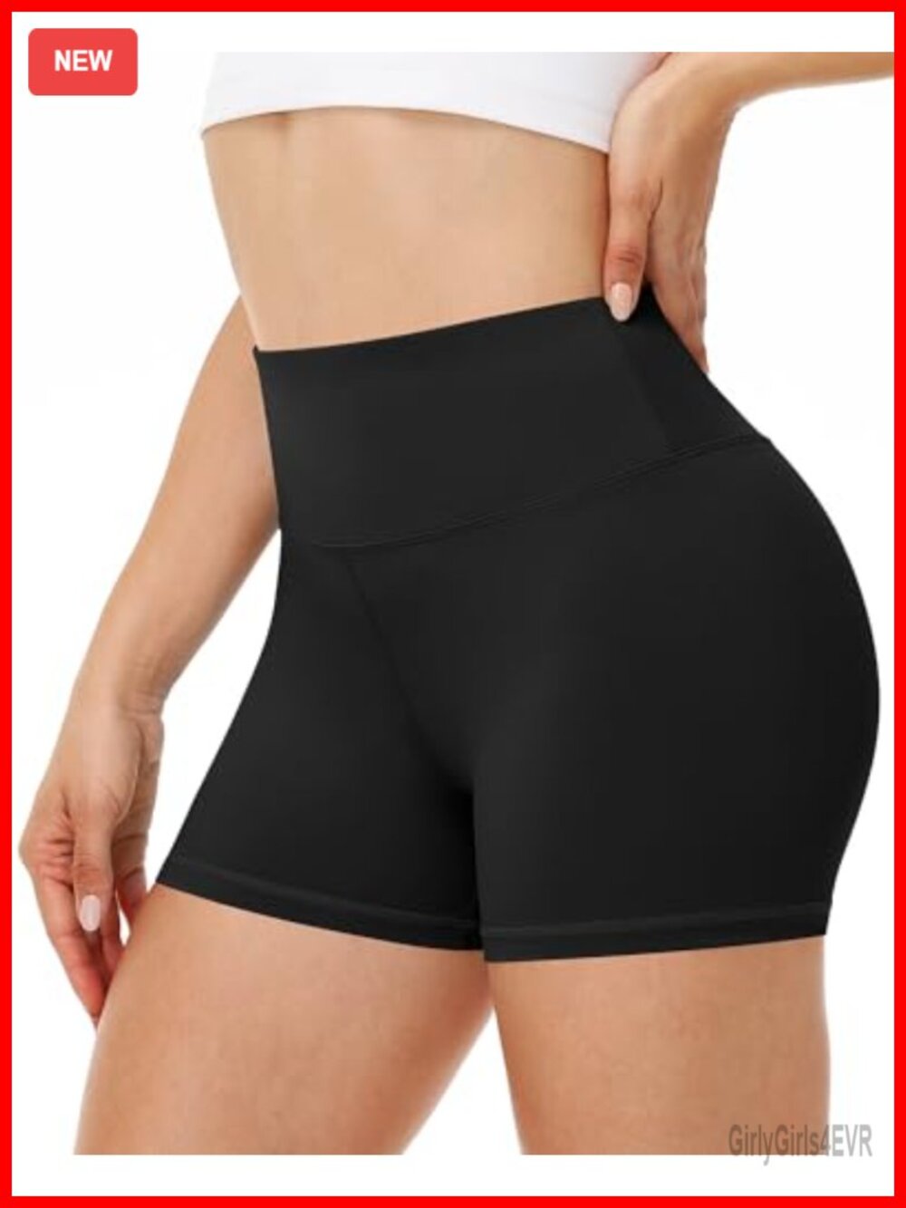 High Waisted Tummy Control Spandex Biker Shorts for Women Gym Yoga Volleyball